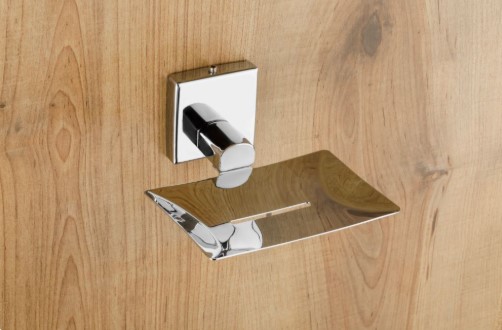 Orion OC-1004 Soap Dish Bathroom Accessory for Home, Hotel and Apartment Washrooms, Elegant and Practical Soap Holder for Clean Everyday Use, Bathroom Organization, Decor and Value